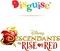 Descendants Pocket Watch Official Disney Descendants The Rise of Red Pocket Watch, Plastic Faux Costume Accessory, One Size